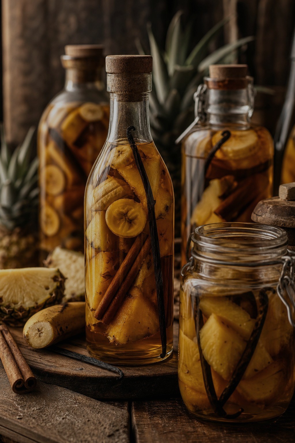 Univers Rhum arrangé — bocaux de macération