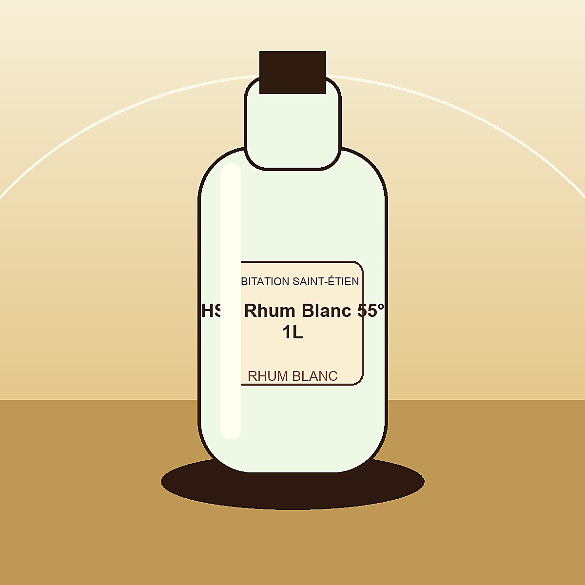HSE Rhum Blanc 55° 1L — Martinique