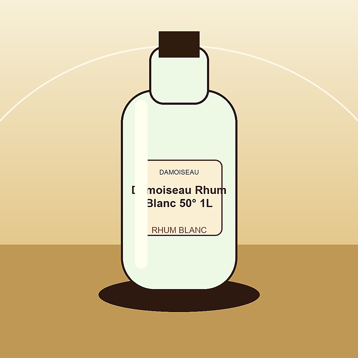 Damoiseau Rhum Blanc 50° 1L — Guadeloupe