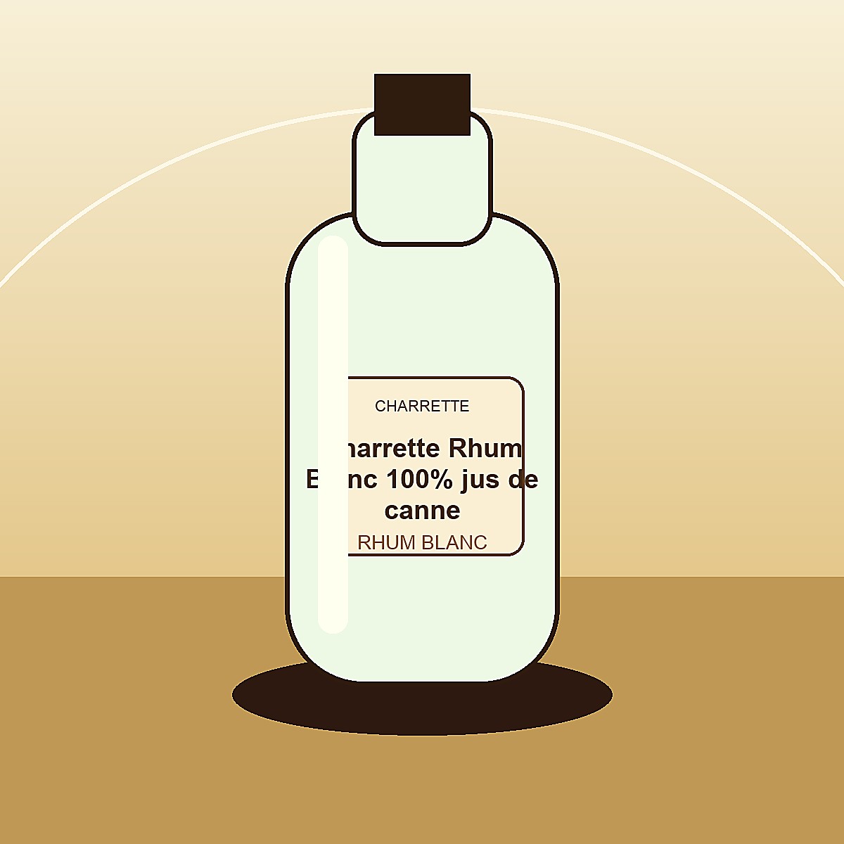 Charrette Rhum Blanc 100% jus de canne — La Réunion